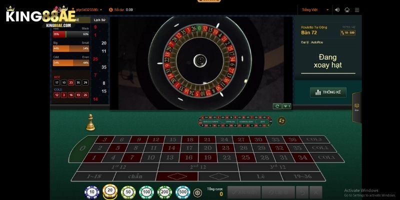 Mẹo chơi Roulette King88 hiệu quả cho lính mới