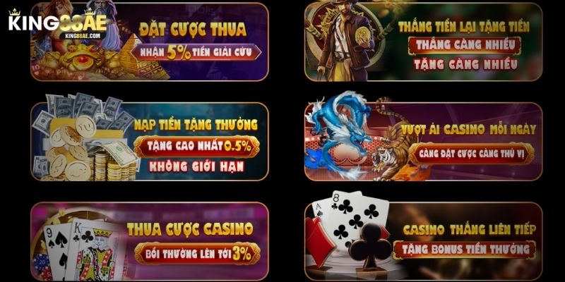 Những khuyến mãi chỉ có khi bạn tham gia vào Casino online King88